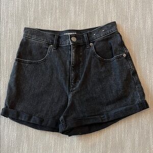 Express Women's Black Denim Shorts